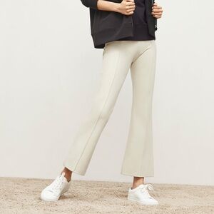 MM.LaFleur Cropped Cream Ankle Pants